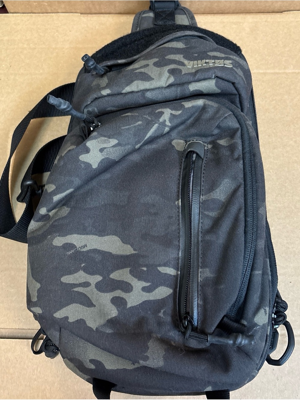 Viktos Upscale XL CCW Tactical Sling Bag 3L 3-Pocket Fits 11" Camo